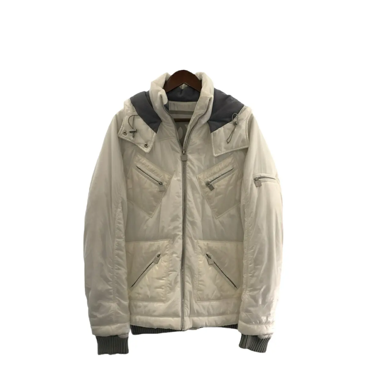 Pre-owned CHANEL Nylon Small Leather Goods Coco Mark Down Jacket