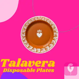 7.5"Talavera Disposable Premium Plates