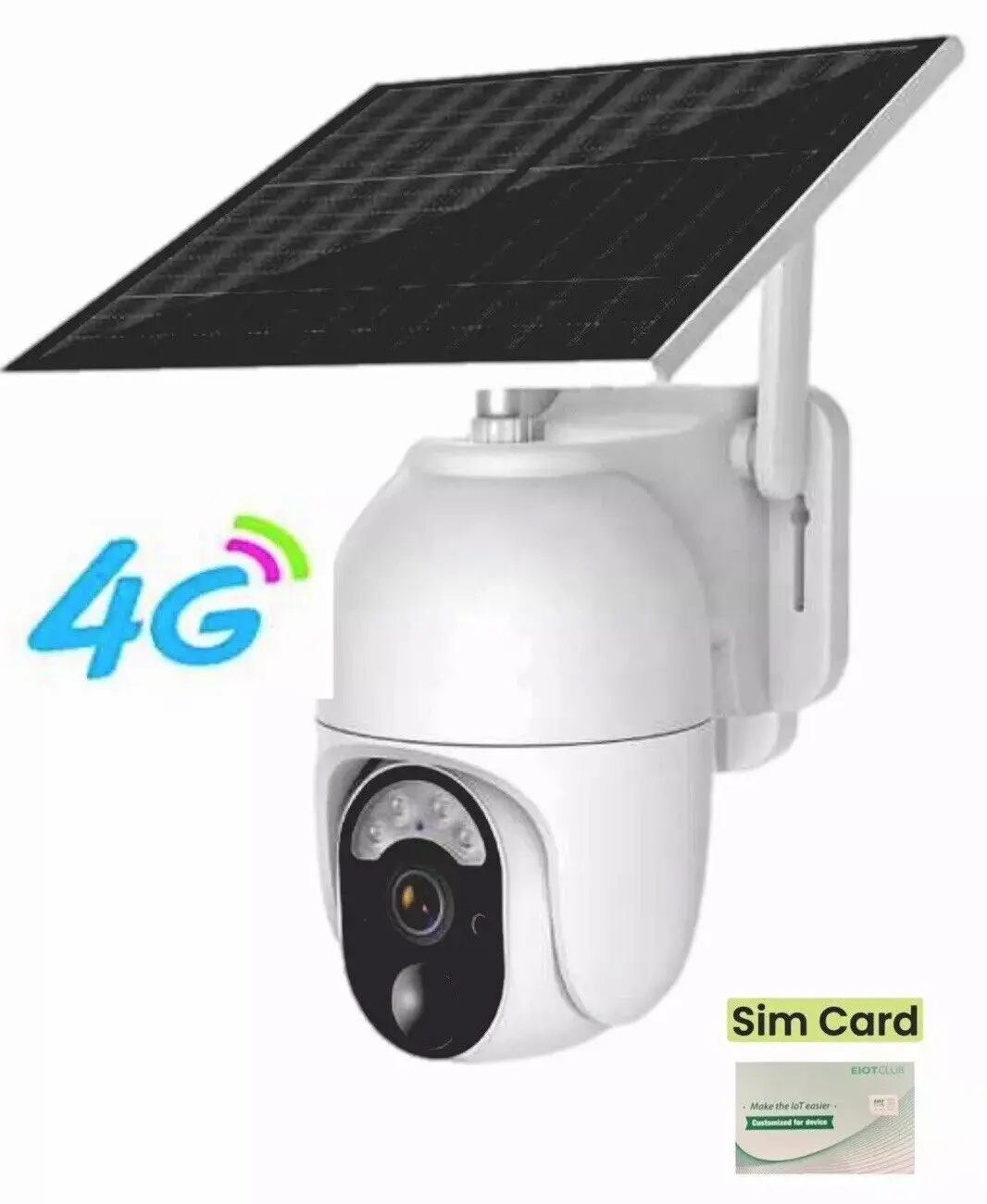 Solar Security Camera — 4MP, 4G LTE, No Wi-Fi Needed