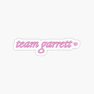 Team Garrett Sticker, Briar U Hockey Romance Vinyl Decal, Durable Waterproof Tumbler Stickers, Trendy Book Worm Gift