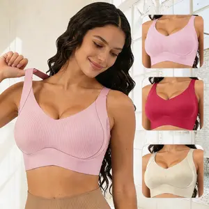 3Minimizer Bras for Women Plus Size, Full Coverage Coolcomfort T Shirt Unlined Bra with Underwire & Wide Strap Support for Heavy Breast, Breathable Adjustable push  bra minimizer jelly jelly wireless bra jelly push ups for plus size women, Bra Set, Ribbed