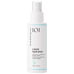 Geek & Gorgeous Liquid Hydration Facial Hydrate - 5% Panthenol & NMF Toner for Sensitive Skin - Vegan, Fragrance-Free, 3.7 fl.oz.
