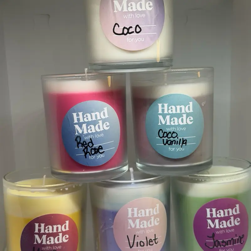 Hand made candles
