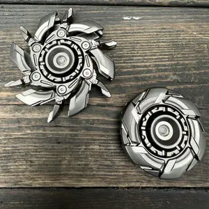 Armor Spinning Top Fidget Toys, 1 Count EDC Fidget Slider, Stress Relief Fidgeting, Stress Relief Toys for Adults, Finger Spinner, Fingertip Spinner