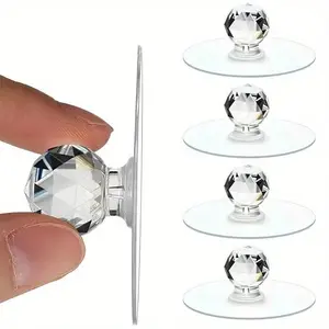 10-Pack No-Drill Drawer Pulls, Self-Adhesive Kitchen Cabinet Handles, Door Knobs, Suitable for Furniture, Wardrobes, Dressing Tables, Windows, Doors