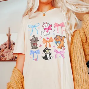 Coquette Aristocats DisneyWorld Shirt, Coquette Bow DisneyWorld Shirt, DisneyWorld Family Vacation Shirt, Marie Berlioz Toulouse, Cat Lover Tee