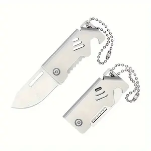 Small steel cannon mini knife: sharp and durable, compact and easy to carry and store, multi-functional design, super practical for daily express unpacking and cutting, safe and easy to operate.，，，，、，