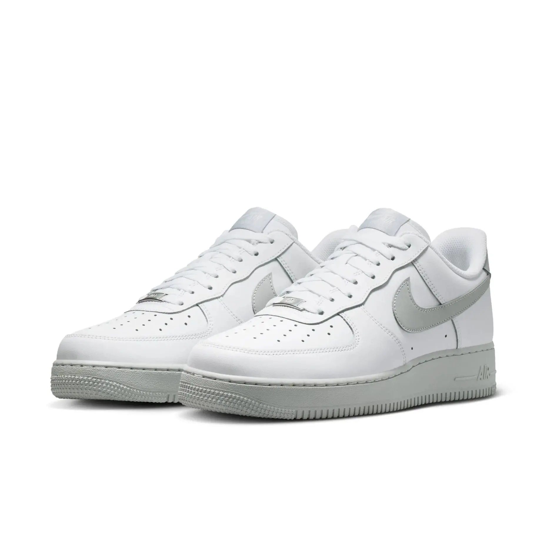 Men's Nike Air Force 1 Low "Summit White/Strata Grey" FJ4146-128 Fashion Athletic Sneaker Summer Shoes