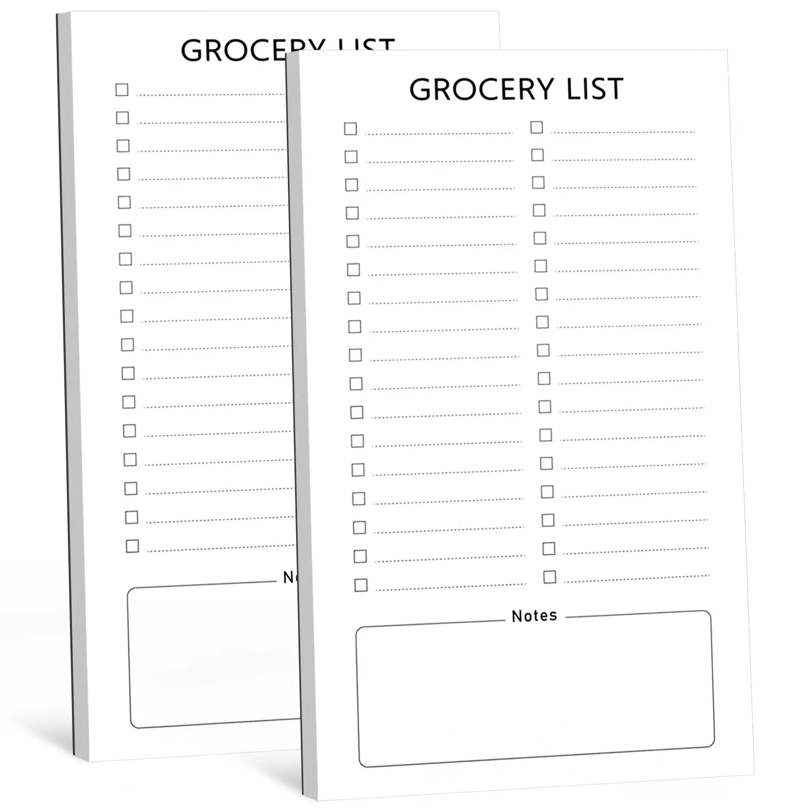 Magnetic Grocery List Pad for Fridge, 60 Sheets Per Notebook, Full Magnet Back Design, Organizer, Menu Planner, Office Stationery Supplies, Ideal for Organizing & Reminders