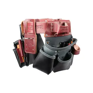B5080DB Side Medium Pro Framer Tool Belt Setup with Double Outer Bag for Enhanced Tool Organization