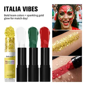 1SET Face Paint Glitter Stick, 8 Sets Available Long Lasting Skin Friendly Body Face Makeup, Sports Party Carnival Event Face Decoration, FestivalMakeup GameDayMakeup ViralFacePaint, Face Paint Stick Body Glitter Stick Party Cosmetics