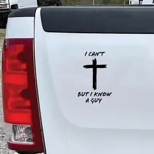I Can't, But I Know A Guy - Christian Vinyl Decal, Weatherproof Bumper Sticker for Vehicle, Window, and Wall Waterproof Vinyl Decals for Many Purpose Like Cars, Trucks, Laptops, Phones, Windows and More