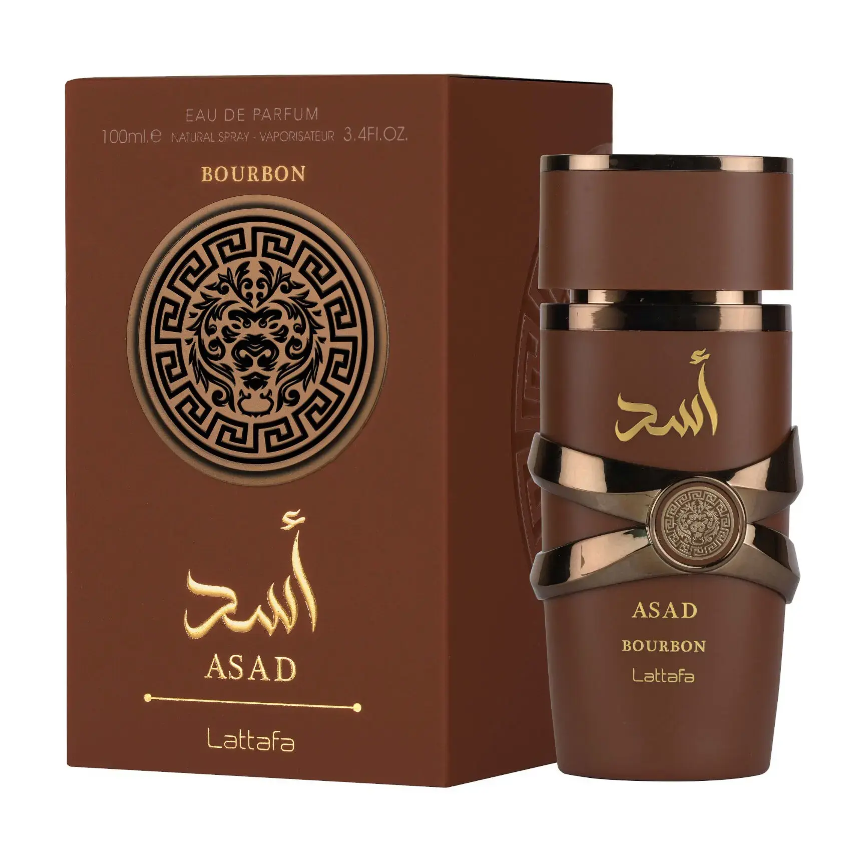 Lattafa Perfumes Asad Bourbon Eau de Parfum 100ml (3.4 oz) Single Bottle - Long-Lasting Male Wear 100 ml Bottle Coconut Scented Newest Release Men's Fragrance