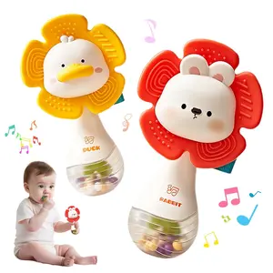Baby Rattles Teething Toys for Infants 6-18 Months, Sensory Development with Beads & Grasping Shaker, Perfect Montessori Gift for Newborns