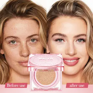 Mask Fit All Cover Pink Cushion Foundation-24-HOU!Lasting High coverage Matte Finish Concealer KoreanCushion Foundation For FlawlessMakeup Cosmetic