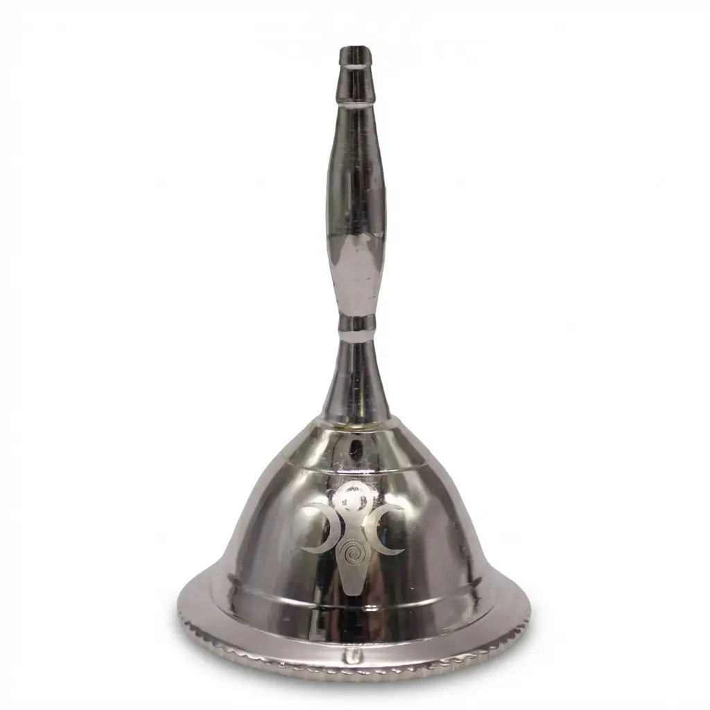 Altar Bell with Goddess of Earth Design 2.5-Inch — Wiccan Ritual Bell