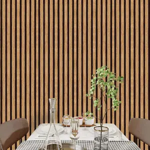 Wood Grain Pattern Wallpaper, Self-adhesive Faux Wood Grille Wall Wallpaper, Textured Wall Paper, Waterproof PVC Peel and Stick Wallpaper for, Room Backgrounds and Cabinet Renovation