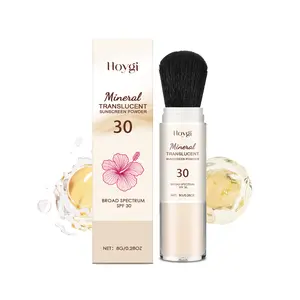 Hoygi Protective Setting Powder, Outdoor Protection Natural Light Oil Control Setting Powder Rotary Paint Portable Touch Up Brush Lid setting powder pressed powder k  beauty  brand