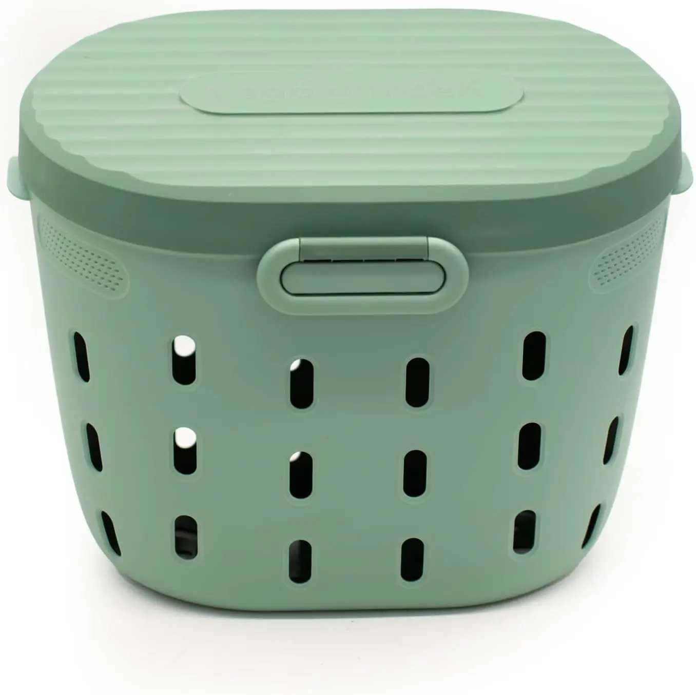 In-Ground Worm Composter Outdoor Farm Compost Bin 7 Gallons BPA-Free Composting System for Raised Garden Beds, Sage Green