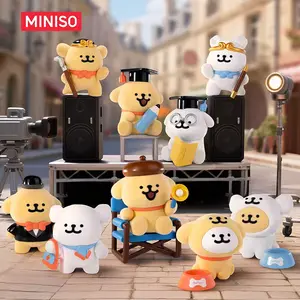 [Fashion New Product] Maltese Line Puppy Blind Box Life Theater Series Flocked Figurine Little Golden Retriever Couple Decor Cute