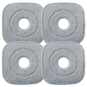 KZKR Spin Mop Replacement Heads  Set of 2-4-8 Microfiber Refills for Easy Cleaning Pack Smooth Dual Compartment
