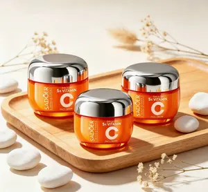 3Pack Korean 5X Vitamin C Face Cream - Hydrating Facial Moisturizer, Gentle Daily Skin Care for All Skin Types, 1.76 Oz