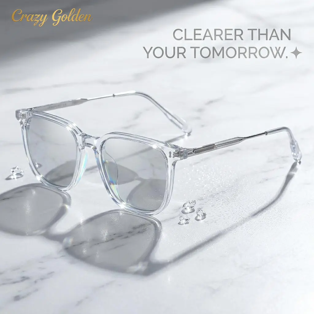 Anti-blue light glasses for men in business style, radiation-protective black-framed versatile glasses, fashionable party glasses