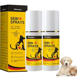 2 Pack Pet Skin Sprays for Dogs & Cats - Nature Soothing Spray for Clean and Soft Skin, Reduces ltchy Scratching