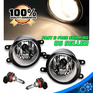 Pair of Fog Lights Lamps Left Right Side Fit For Toyota Camry Yaris Lexus US New