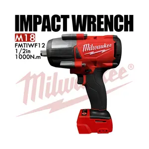 Milwaukee M18 FUEL 1/2" High Torque Impact Wrench | 1000 ft-lbs Fastening | 4-Mode Drive Control | Friction Ring Anvil | Bare Tool