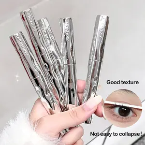 Waterproof Metal Wand Mascara，Washable Metal Mascara Wand，Steel Tube Mascara Primer，Super Voluming Lash Extensions，Long Lasting Smudge-Proof No Flaking