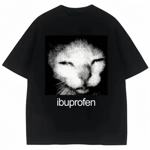 100% Premium Cotton T-shirt Ibuprofen Cat Meme T-Shirt