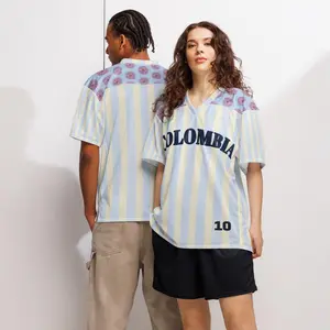 Colombia Soccer Jersey – Retro Floral Football Shirt, Camisa de Colombia, Mesh Sports Jersey, Number 10 Fan Gift, Unique Futbol Top