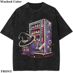 Ghost Vending Machine -Gangar Graphic shirt, Poket Shirt, PKM TShirt, Anime Cute Shirt, Vintage T-Shirt Menswear Top Underwear Tshirt