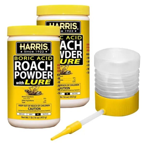16 oz Boric Acid Roach Powder with Lure and Pro Applicator 2 Pack Great for Tight Spaces US