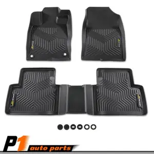G-PLUS TPE Car Floor Mats - Fit for 16-20 Honda Insight & Civic, All-Weather Protection, Waterproof, Easy-Clean, Anti-Slip Liners, Car Interior Accessory, Auto Accessories