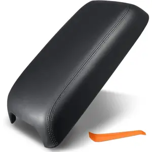 Center Console Armrest Cover Lid Kit Replacement for 2011-2021 Dodge Charger, Chrysler 300 Replaces OE# 1VT06DX9AH,1VT06DX9AG,1VT06DX9AF,1VT06DX9AE (Black)
