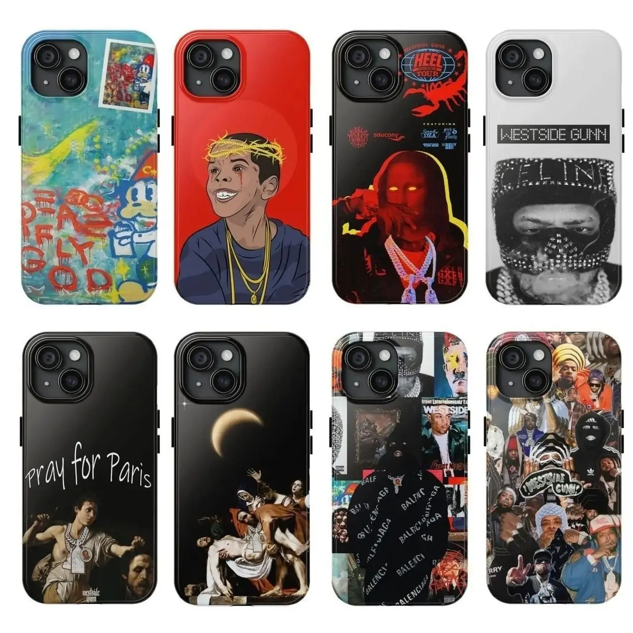 Westside Gunn Phone Case, Griselda Hip Hop Aesthetic, Underground Rap Fan Gift, Boom Bap Inspired Design, Cool Urban Music Culture Style G, Compatible with iPhone X, 11, 12, 13, 14, 15, 16, 17 & more