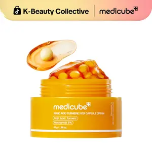 [NEW] [medicube] Kojic Acid Turmeric Vita Capsule Cream for Uneven Skin Tone | Tone Renewal & Radiance Care for troubled skin | Turmeric, Kojic, Vitamin C | Korean Skin Care 1.86 oz