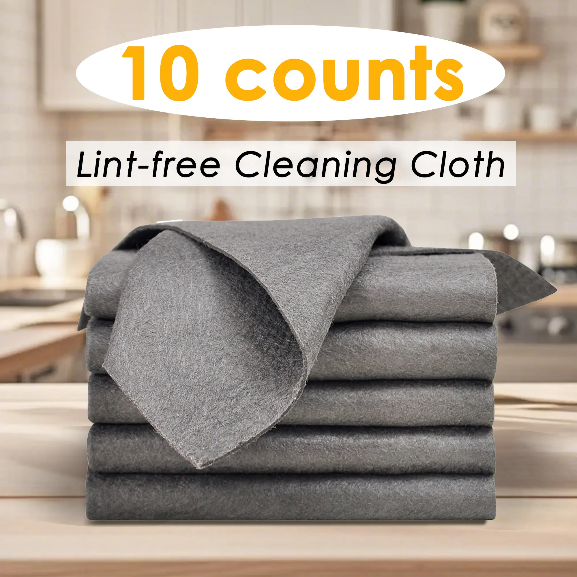 10 Counts Magic Cleaning Cloth, washable and durable structure,for home furniture and screen cleaning