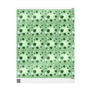 Shamrock Pattern Wrapping Paper | Green Clover Gift Wrap