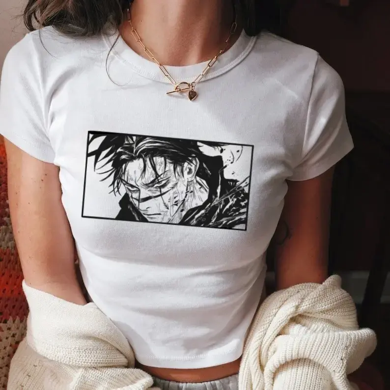 Choso Baby Tee, Jujutsu Kaisen Shirt, Anime Tee, Anime Fan Tee, Y2K Tee, Vintage Shirt, Manga Tee, Trendy Shirt, 90s Style, Gift for Women
