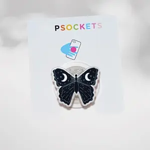 Mystical Butterfly Moon Stars Phone Grip Stand, MagSafe Compatible Kindle Holder
