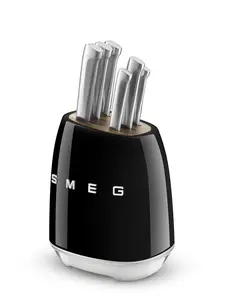 SMEG Stainless Steel Knife Block Set