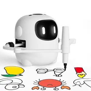 RIVGOT Drawing Robot for Kids, Voice Interactive Educational Drawing Machine, Montessori Painting Learning Toys for Boys Girl Birthday Christmas Gifts