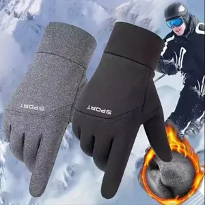 Premium Winter Men Women Warm Gloves Fleece Outdoor Sports Windproof Cold-Resistant Bicycle Skateboard Cycling Gloves Outdoor Activity Gloves