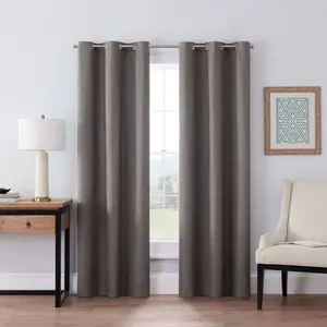 1pc 42"x108" Blackout Windsor Window Curtain Panel Smoke - Eclipse