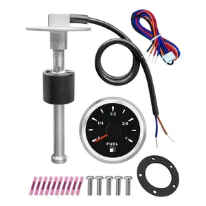 240-33 ohm 11"(275mm) Boat Fuel Tank Sending Unit Stainless Steel Fuel Water Level Sensor High Precision Fuel Sending Unit and Fuel Gauge for Marine Car Truck RV