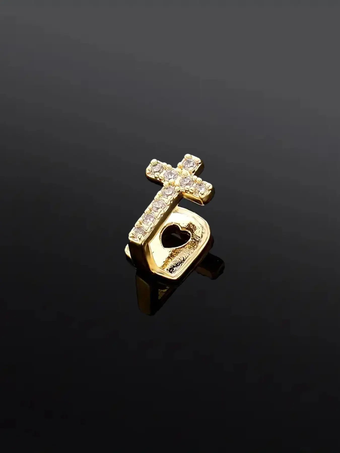 Unisex Punk Style Rhinestone Cross Design Tooth Gems Teeth Accessory, Trendy Hip Hop Exquisite Dental Jewelry, Fashionable Body Jewelry for Men & Women for Party Decoration