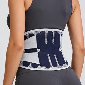 Performance Lumbar Support Belt, Double Compression Waist Brace for Spine Stability, Breathable Honeycomb Mesh, Ideal for Work, Gym & Sports, Waist Training Belt, Compression Belts